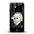 albert einstein spongebob squarepants back phone cover | glass case for samsung galaxy s23 plus