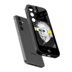 albert einstein spongebob squarepants back phone cover | glass case for samsung galaxy s23