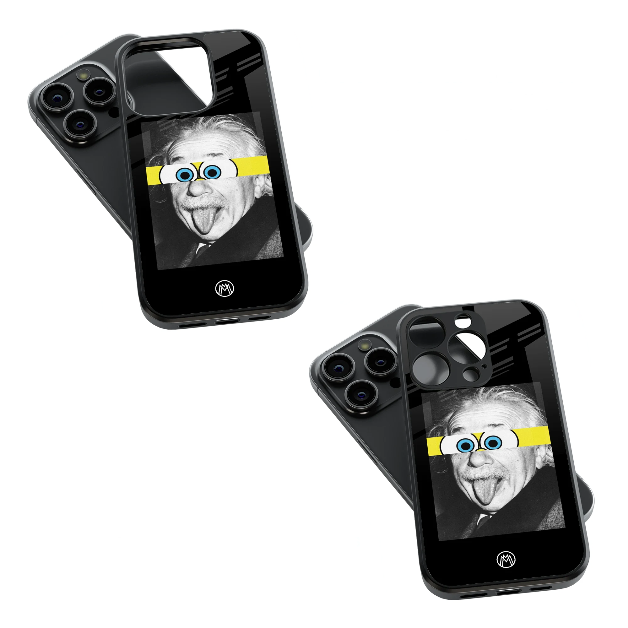 Trendy Glass Back Mobile Case for iPhone, Samsung, Redmi, OnePlus, Google Pixel, Motorola