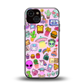 alien stickers studio back phone cover | glass case for iphone 13