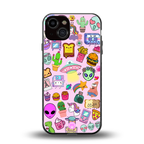 alien stickers studio back phone cover | glass case for iphone 13