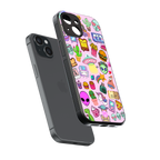 alien stickers studio back phone cover | glass case for iphone 13
