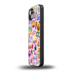 alien stickers studio back phone cover | glass case for iphone 13