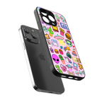 alien stickers studio back phone cover | glass case for iphone 14 pro max