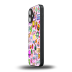 alien stickers studio back phone cover | glass case for iphone 16