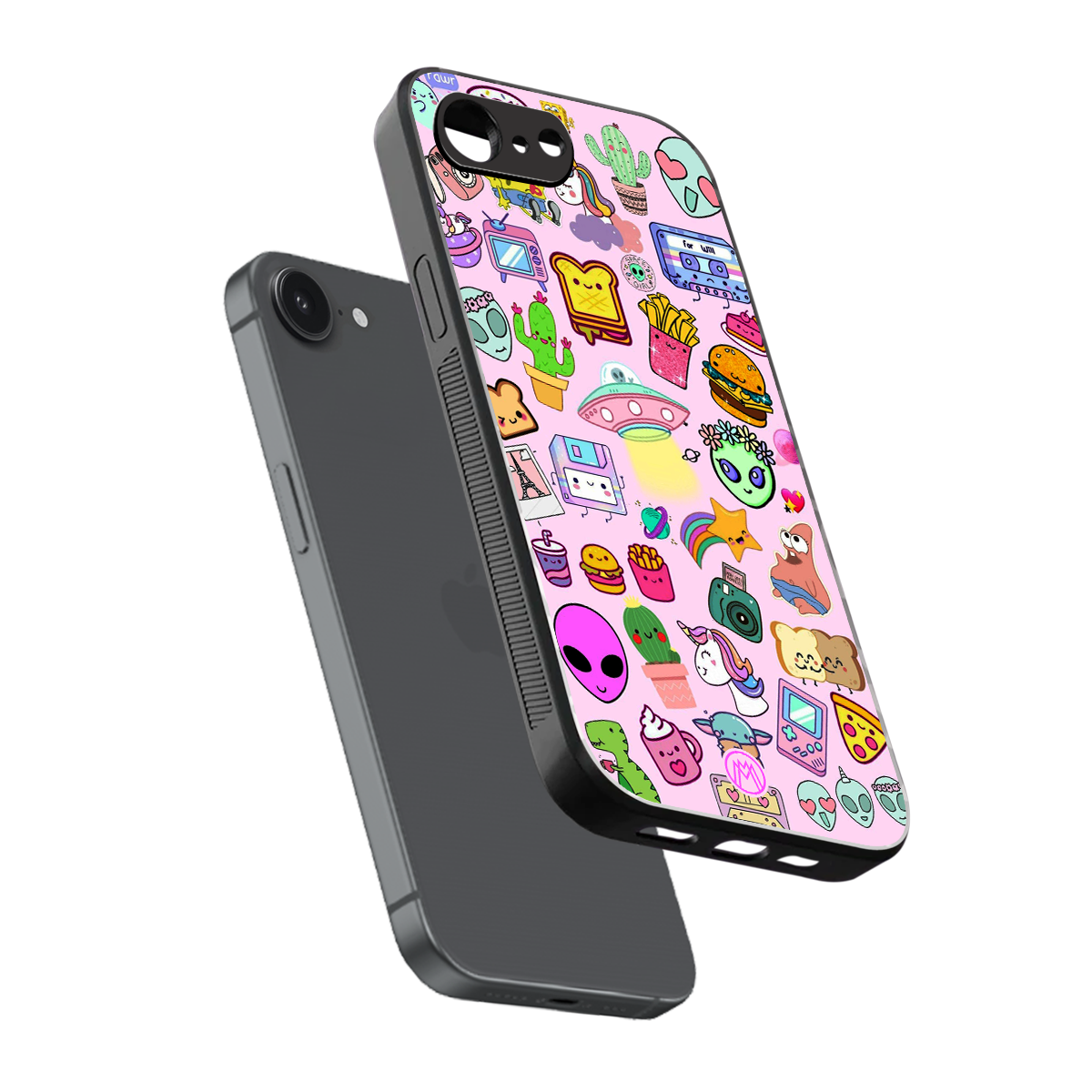 alien stickers studio back phone cover | glass case for iphone 16e