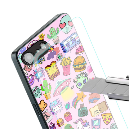 alien stickers studio back phone cover | glass case for iphone 16e