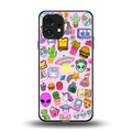 alien stickers studio back phone cover | glass case for nothing phone 1