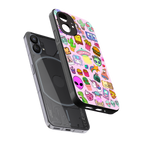 alien stickers studio back phone cover | glass case for nothing phone 1