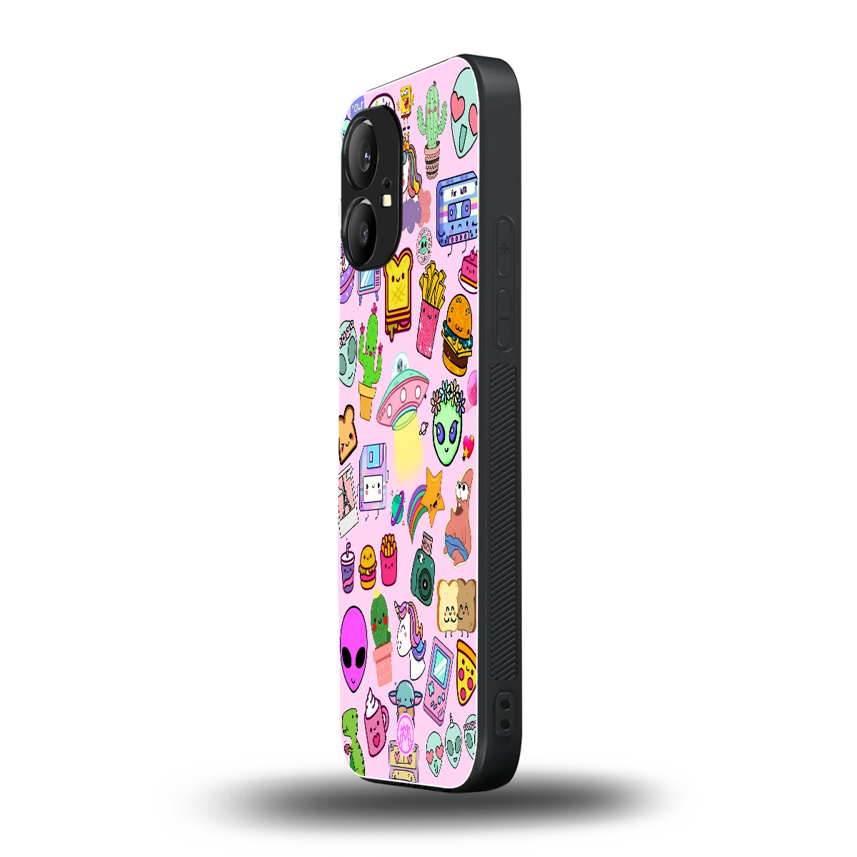 alien stickers studio back phone cover | glass case for nothing phone 1