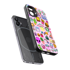alien stickers studio back phone cover | glass case for nothing phone 2