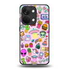 alien stickers studio back phone cover | glass case for oneplus nord 3