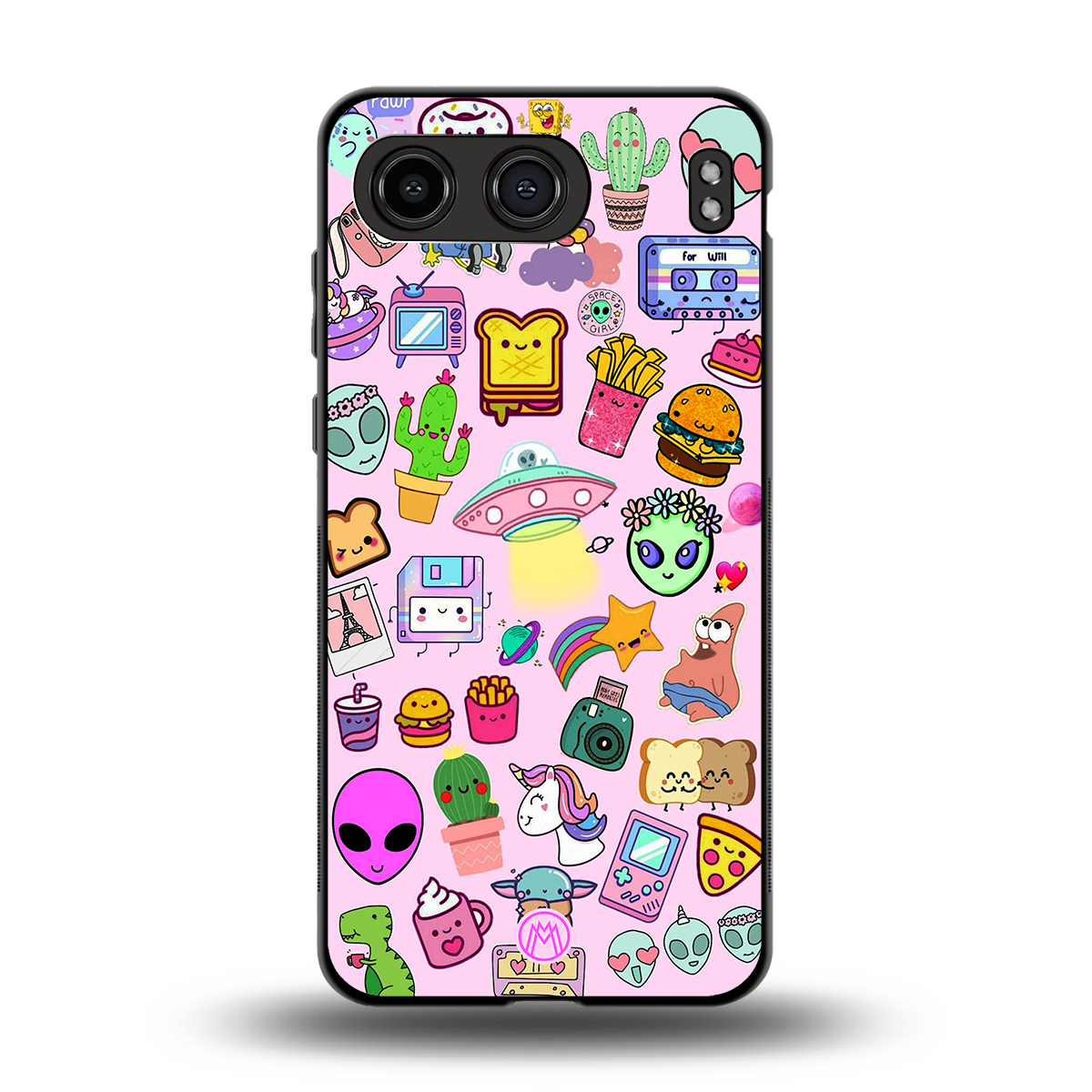 alien stickers studio back phone cover | glass case for oneplus nord 4