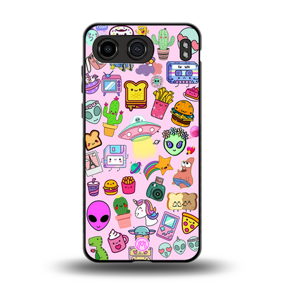 alien stickers studio back phone cover | glass case for oneplus nord 4