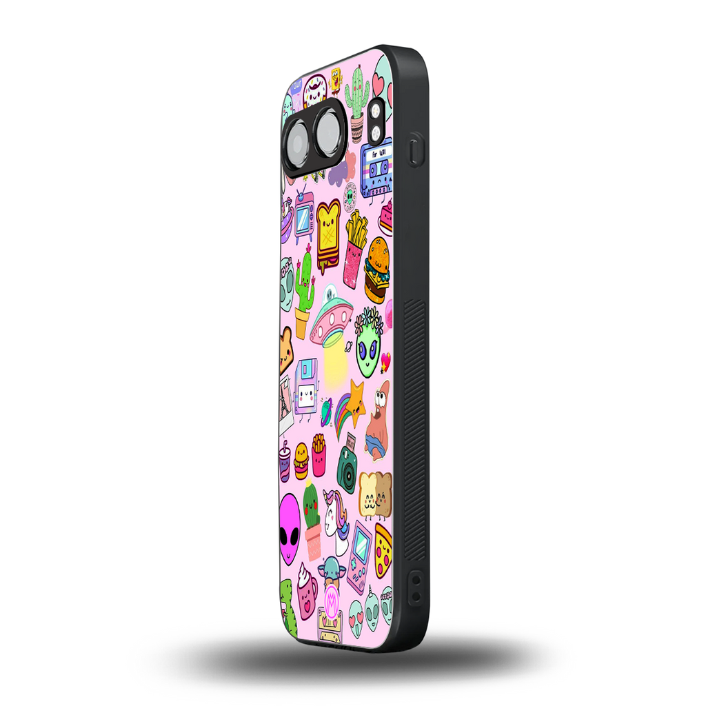 alien stickers studio back phone cover | glass case for oneplus nord 4