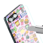 alien stickers studio back phone cover | glass case for oneplus nord 4