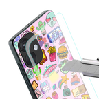 alien stickers studio back phone cover | glass case for oneplus nord ce 3