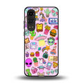 alien stickers studio back phone cover | glass case for oneplus nord ce 4 lite