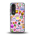 alien stickers studio back phone cover | glass case for oneplus nord ce 4