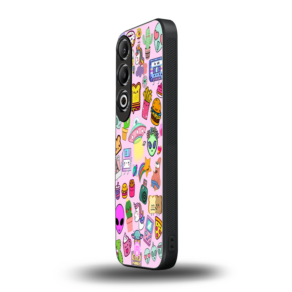 alien stickers studio back phone cover | glass case for oneplus nord ce 4