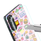 alien stickers studio back phone cover | glass case for oneplus nord ce 4