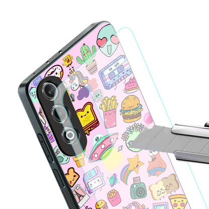 alien stickers studio back phone cover | glass case for oneplus nord ce 4