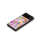 alien stickers studio back phone cover | glass case for Google Pixel 6A