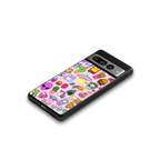 alien stickers studio back phone cover | glass case for google pixel 7 pro