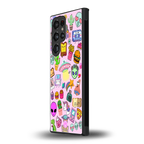 alien stickers studio back phone cover | glass case for samsung galaxy s23 ultra