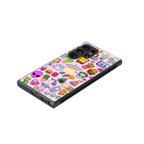 alien stickers studio back phone cover | glass case for samsung galaxy s23 ultra