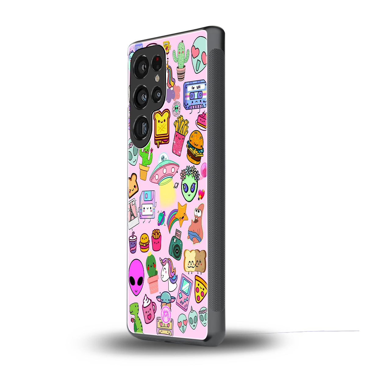 alien stickers studio back phone cover | glass case for samsung galaxy s25 ultra