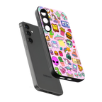 alien stickers studio back phone cover | glass case for samsung galaxy s23
