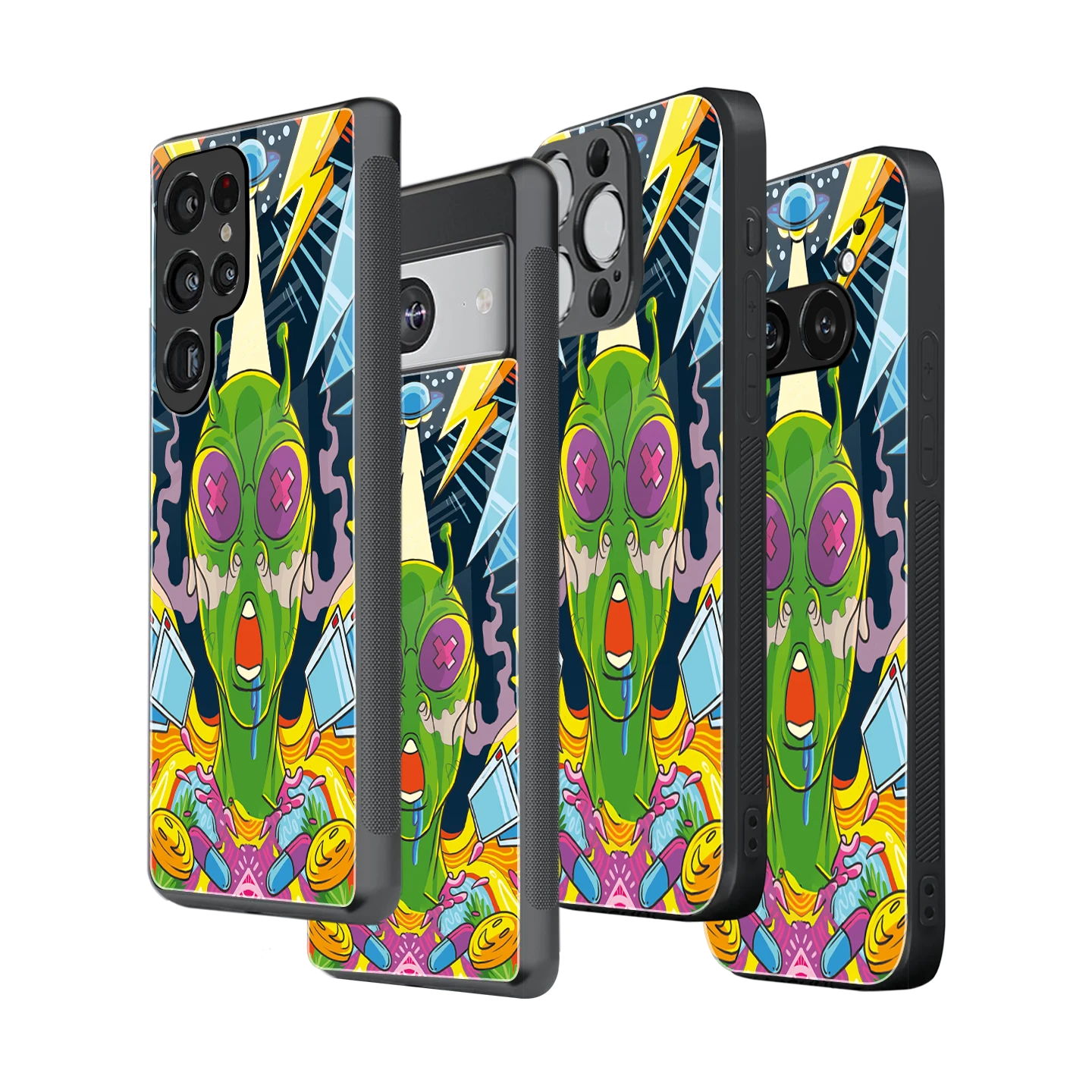 Stylish Glass Back Case for All Smartphones iPhone, Samsung, OnePlus, Pixel, Redmi, Oppo, Vivo, Motorola