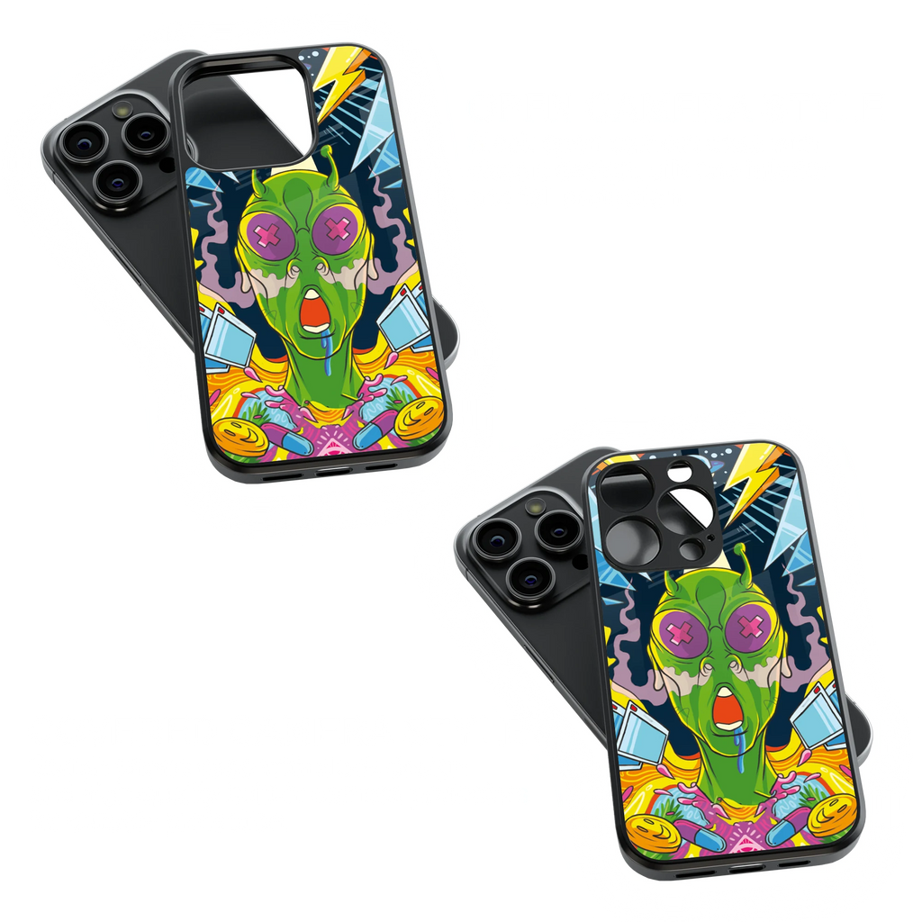 Trendy Glass Back Mobile Case for iPhone, Samsung, Redmi, OnePlus, Google Pixel, Motorola