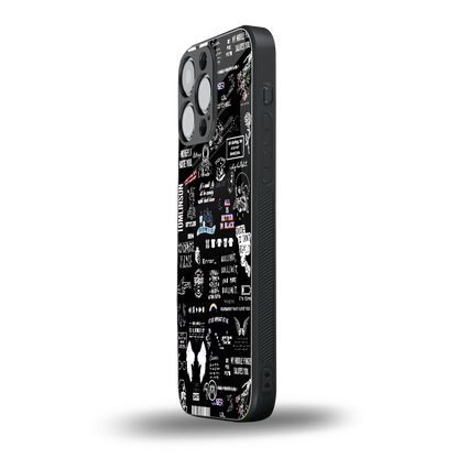 all is better in black back phone cover | glass case for iphone 14 pro max