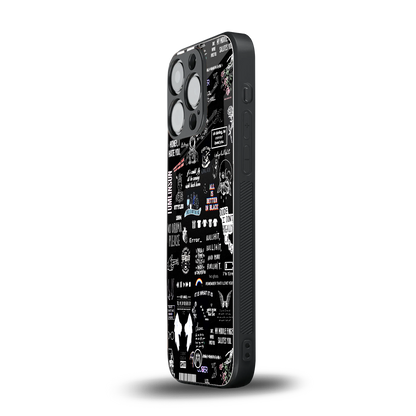 all is better in black back phone cover | glass case for iphone 15 pro