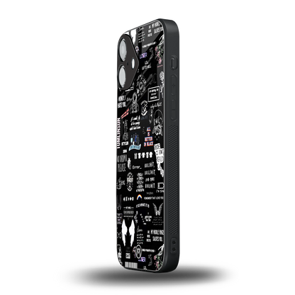 all is better in black back phone cover | glass case for iphone 16 plus