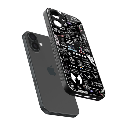 all is better in black back phone cover | glass case for iphone 16