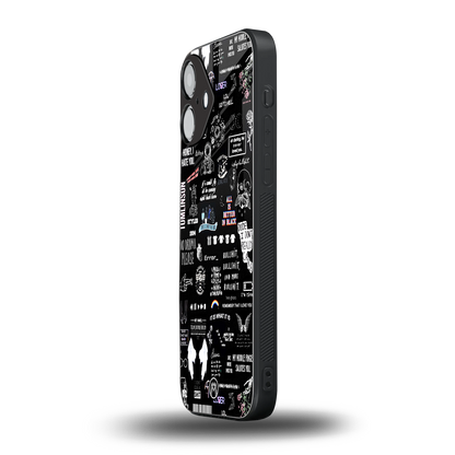 all is better in black back phone cover | glass case for iphone 16