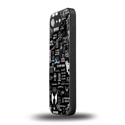 all is better in black back phone cover | glass case for iphone 16e