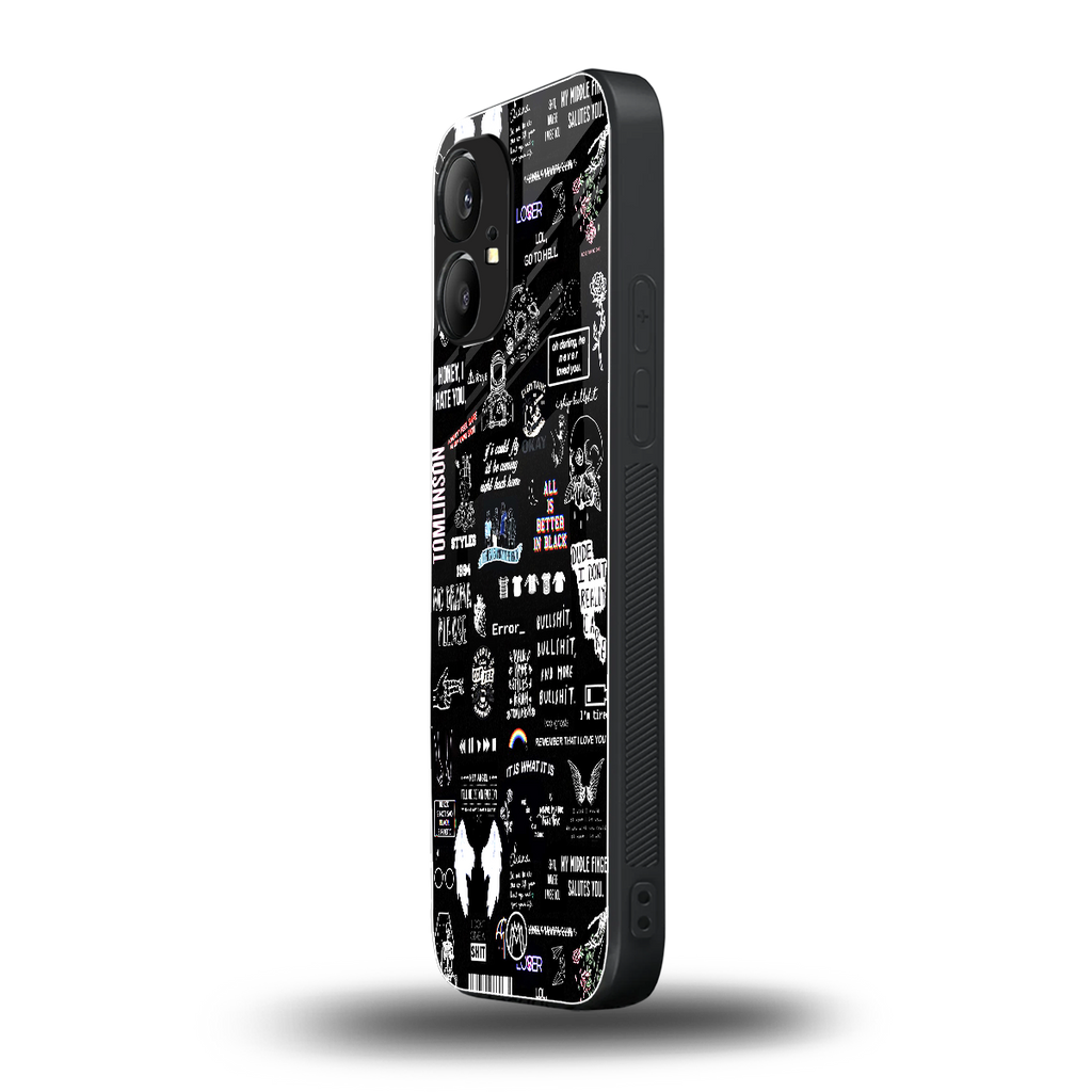 all is better in black back phone cover | glass case for nothing phone 1