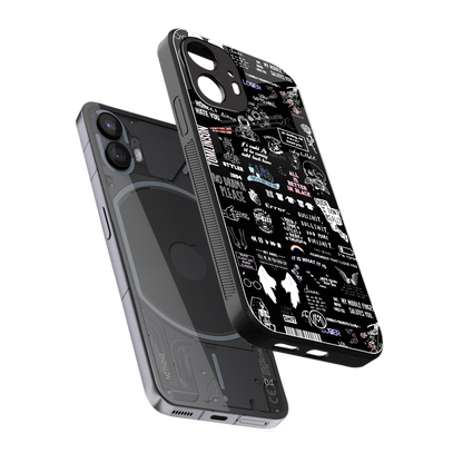 all is better in black back phone cover | glass case for nothing phone 2