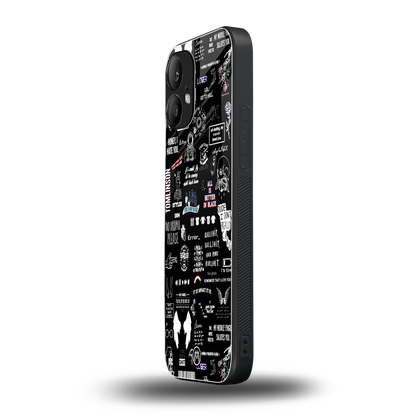 all is better in black back phone cover | glass case for nothing phone 2