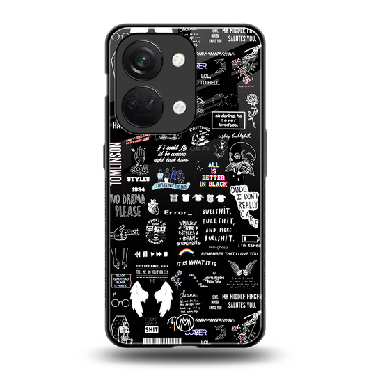 all is better in black back phone cover | glass case for oneplus nord 3