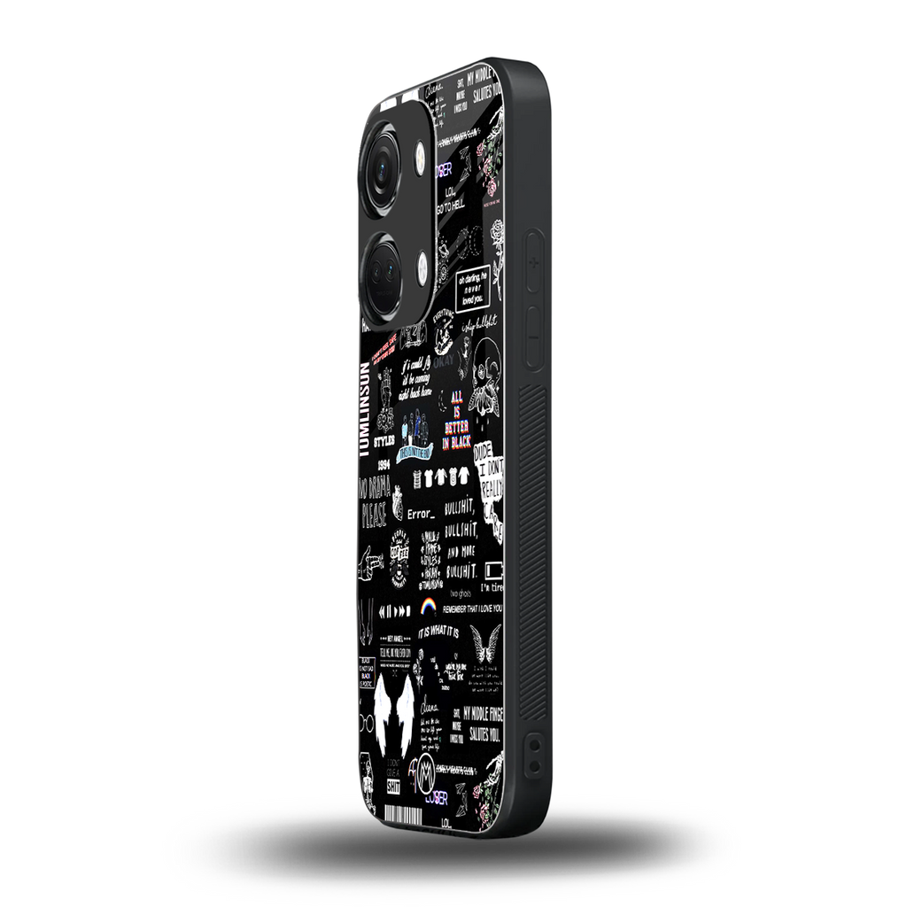 all is better in black back phone cover | glass case for oneplus nord 3