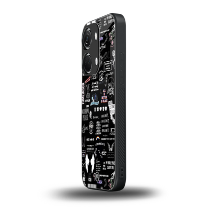 all is better in black back phone cover | glass case for oneplus nord 3