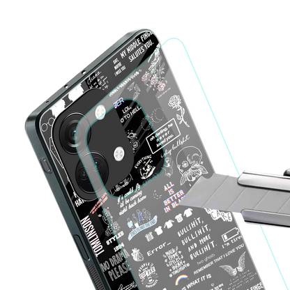 all is better in black back phone cover | glass case for oneplus nord 3