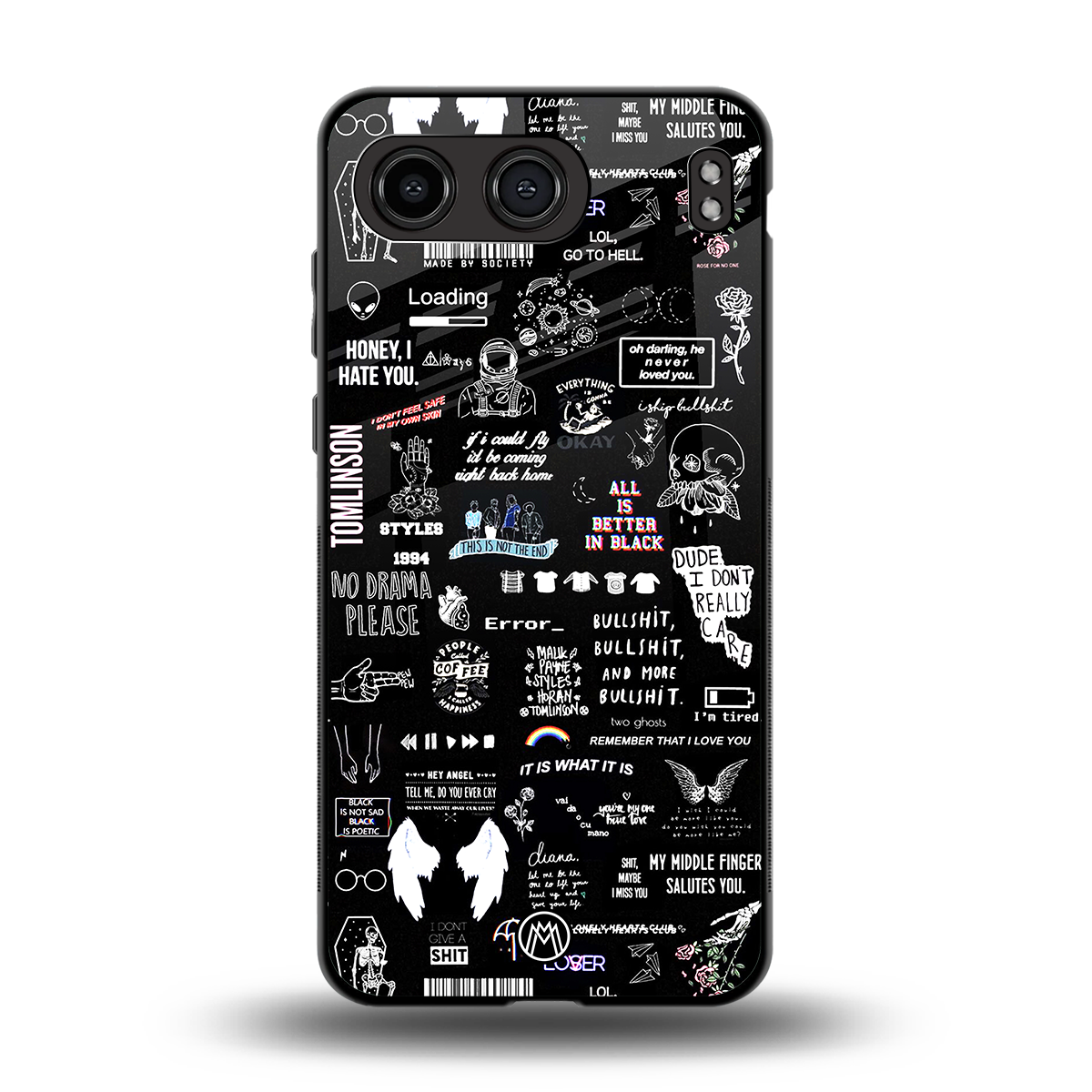 all is better in black back phone cover | glass case for oneplus nord 4