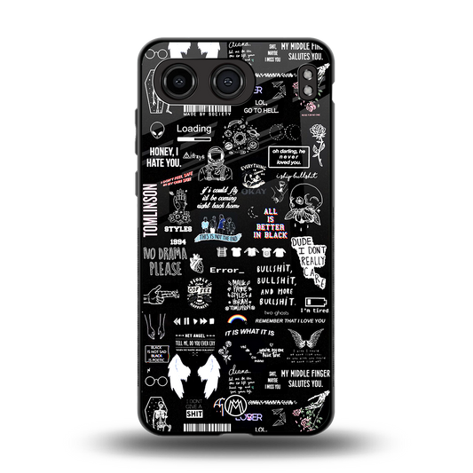 all is better in black back phone cover | glass case for oneplus nord 4