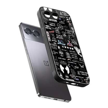 all is better in black back phone cover | glass case for oneplus nord 4